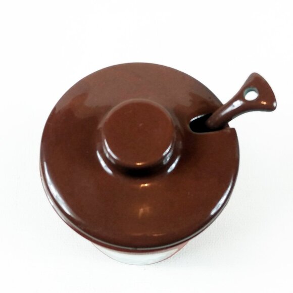 Vintage Hand Painted Terracotta Pot/Spoon-Traditional Terracotta France - Picture 7 of 11